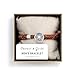DEMDACO Protect Us Guide Us Compass, Brown/Silver Tone 8.5 Inch Leather/Metal Men's Everyday Fashion Bracelet