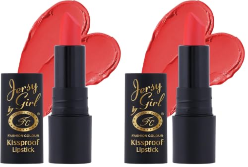 Image of JERSEY GIRL BY FASHION COLOUR Kissproof Matte Lipstick| Lightweight & Longlasting | Matte Finish | Stay up to 12hrs | Available In Fab Shades | Highly Pigmented |Intense Colour, Moisturised Lips, Color Sensational Creamy Matte |Orange