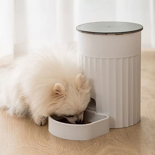 Automatic Cat Feeder Auto Dogs Food Dispenser Lcd Screen Dog Feeder With Programmable Timer Control Meals Per Day For Small Medium Pets,White,One Size #TOP4