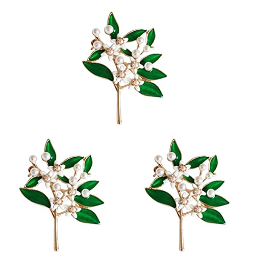 Broche de flores para mujer de tela pack de 3 unidades alfiler para vestidos de fiesta