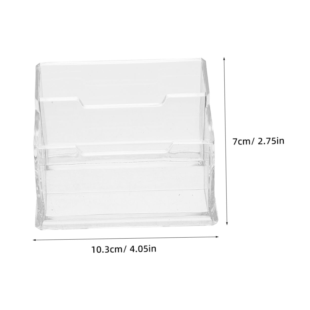 5 pezzi Porta Biglietti da Visita Trasparente in Plastica Organizer da Scrivania con Base Stabile per Ufficio Conferenze e Mostre Supporto Leggero e Portatile per Carte da Visita