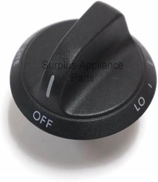 Replacement part for Whirlpool WP31905407B Burner Knob 31905407B -lpll4560791