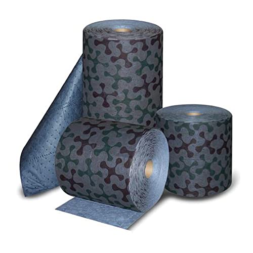 Image of NPS DS-94 Spilhyder Universal Camo Sorbent Roll, 16 inch Width, 1800 inch Length, Gray (Pack of 2)