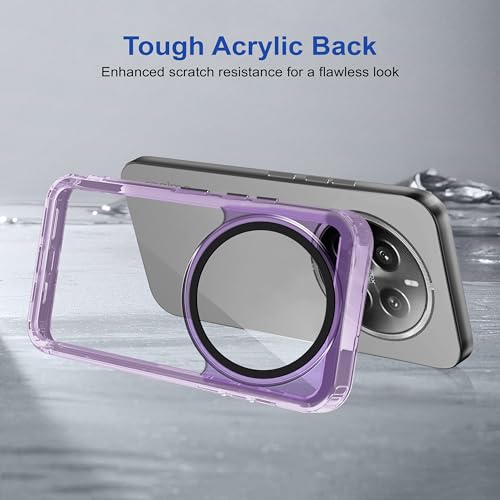 Image of amazon basics Back Case Cover for Realme 12 Pro Plus 5G (Polycarbonate, Thermoplastic Polyurethane Translucent Purple)