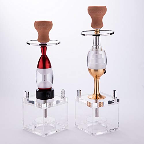 Rteanb Shisha Shisha Bar Shisha Full Set Klar Bar Shisha Set Luminous Topf mit Licht for eine bessere Shisha Shisha… – Bild 6