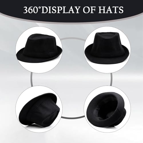 Chapeau en Feutre haut de gamme structuré style Manhattan rétro