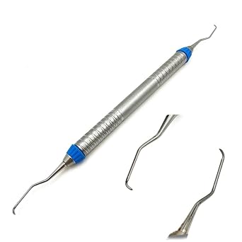 Dental Mini Type Gracey curettes with Japanese Stainless Steel Tip Periodontal Scaler High Quality Nonslip Handle 1 pc mini 1-2