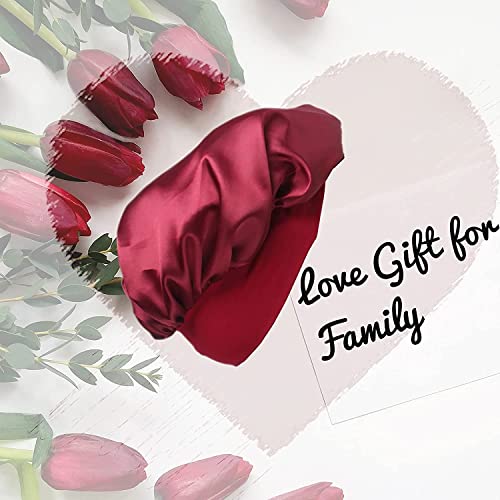 Satin Bonnets For Black Women, 4Pcs Hair Bonnet For Sleeping Silk Night Sleep Cap For Girls Galina`s Beauty (4Pcs-Solid Color) … #TOP6