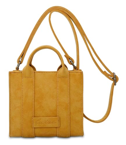 Sac Vintage Honey Mustard Fritzi femme moutarde petit format bandoulière Square Mini