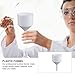 Kichvoe 2pcs 70mm Pp Plastic Buchner Funnels Laboratory Filter Funnels for Paper Filtration and Vacuum Filtration, Plastic Equipment for Scientific and Industrial Use