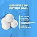 Laundry Dryer Balls for Washing Machine, Eco Friendly Wool Dryer Ball and Laundry Ball with Beads, Dryer Balls Laundry Perfect Perfect Alternative to Laundry Detergent - Wool Dryer Balls Organic