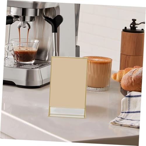 Porte-affiche de table en acrylique double face pour menus de restaurant et bureaux