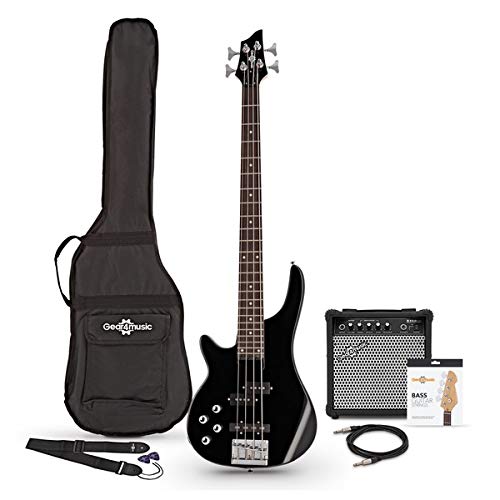Set de Bajo Chicago para Zurdos + Amplificador de 15 W Black