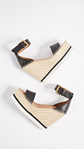 See By Chloe Women's Glyn Wedge Espadrille, Nero, Black, 6 Medium Us #TOP4