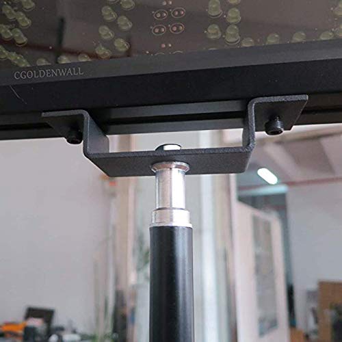 Cronómetro digital CGOLDENWALL de 5" con LED rojo, control remoto de 10 m, para eventos deportivos al aire libre, función de cuenta atrás y cuenta ascendente, con trípode miniatura 3