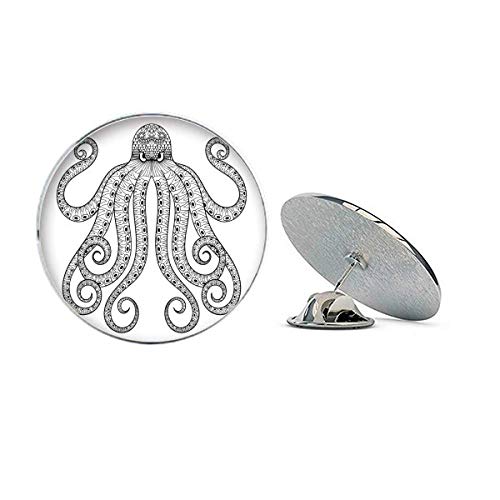 Pinte Polvo Oito Preto Redondo Metal Tack Hat Pin Broche