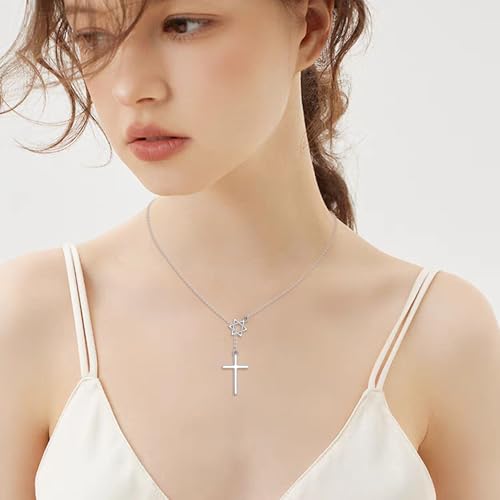 Y Cross Star Of David Necklace For Women Men Cross/Volleyball/Football/Faith/Basketball/Sobriety Sterling Silver Jewish Jewelry2