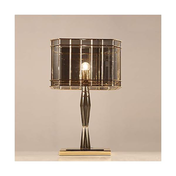 Modern Postmodern E27 Table Lamp Nordic Living Room Bedroom Living Room Study Desk Decoration Desk Lamp Personality Wrought Iron Stainless Steel Crystal Glass Table Lights Decor - Image 6
