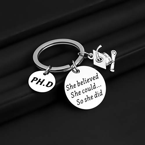 Image of ENSIANTH PHD Gift Phd Student Gift She Believed She Could So She Did PHD Graduation Gift Medical School Gift