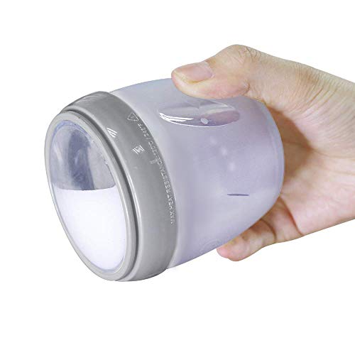 Image of haakaa Breastmilk Storage Bottle Reusable Wide Neck Silicone Milk Storage Container Grey (5oz, 1 Count)