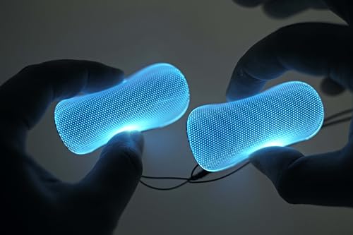 Image of [ Round ] ice Blue Star-Lord Decorations led Light Flexible Helmet Lights Cosplay DIY kit RGB Superhero for Men Gifts