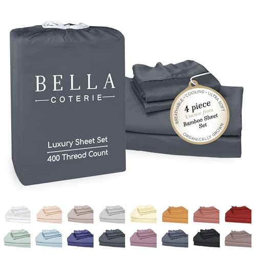 Bella Coterie Luxury Bamboo Viscose 34” Split Top King Size...