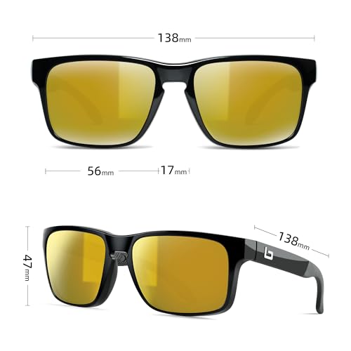 Image of B.N.U.S Italy Made Classic Sunglasses for Men and Women Corning Real Glass Lenses with Polarized Option