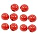 New Lon0167 10 Pcs Red Solid Plastic Ball Machine Handle Knob 32mm Diameter 8mm Thread(10 StÃ¼ck rot Kunststoff Ball Maschinenknopf 32mm Durchmesser 8mm Gewinde