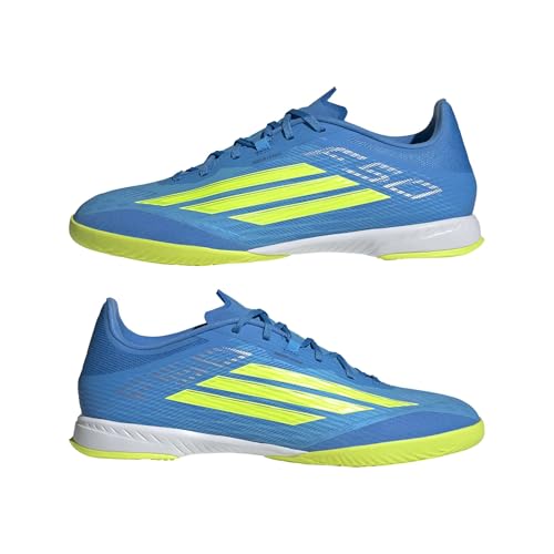 adidas Unisex F50 League Indoor Football Shoes, Lucid Ray Blue/Team solar Yellow 2/Lucid Aquamarine, 44 EU – Ansicht 8