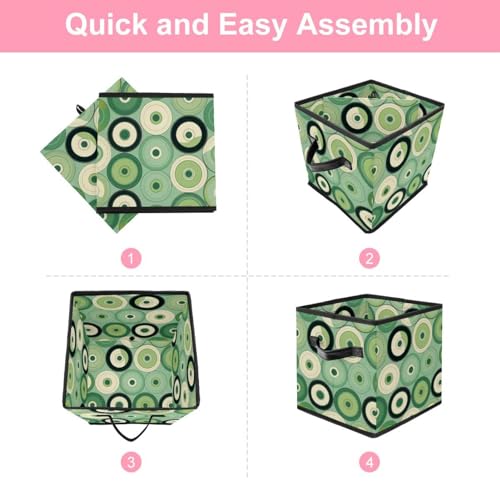 Cube de rangement durable avec poignées cuir pour la maison - 7