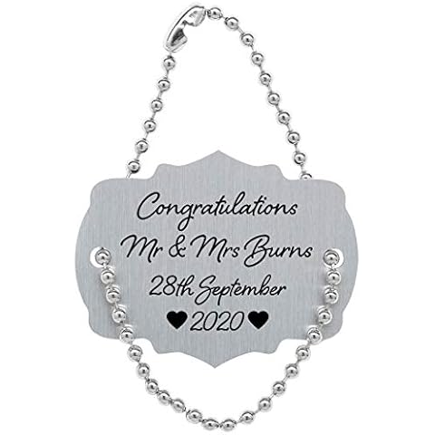 Personalised Metal Wine Bottle Tag Gift Cover