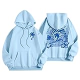 Graphic Hoodies for Teen Girls Cute Hoodies Long Sleeve Letter Print Casual Drawstring Pullover Oversized Hoodies