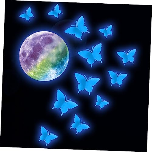 Stickers fluorescents lune moyennes dimensions haute brillance