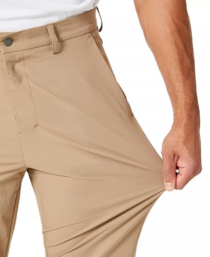 Calvin Klein Mens Slim Fit Tech Dress Pants Tan 38/323