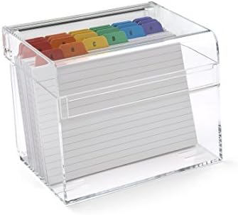 Osco Hi-Gloss Plastic 6 x 4-inch Index Box - White (Pack of 3), Medium