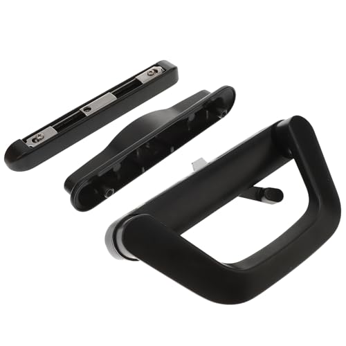 HAMPPLIES スライディングドア用片側鍵付き引き戸把手 滑り良く簡単取付 鍵付き戸棚 パティオドア兼用 左右対応設計 錆びに強い亜合製