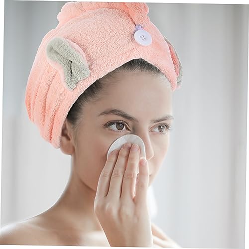 Orelhas De Coelho Chapéu De Cabelo Seco Lenço De Cabeça Feminino Toalha De Microfibra Lenços De Cabe