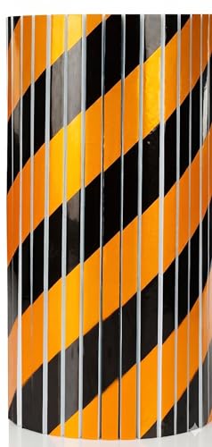 NURADA Protector Columnas Garaje. 2 Unidades. Protector Pared Garaje. Protección Espuma Adhesiva Columnas Redondas. Goma Puertas Garaje/Parking. Arañazos Coche, 40x25x2cm (Reflectante Amarillo)