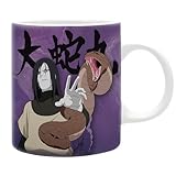 ABYSTYLE Naruto Shippuden Ceramic Coffee Mug 11 oz Purple Battle Scene Design Anime Manga Drinkware Home & Kitchen Merch Gift