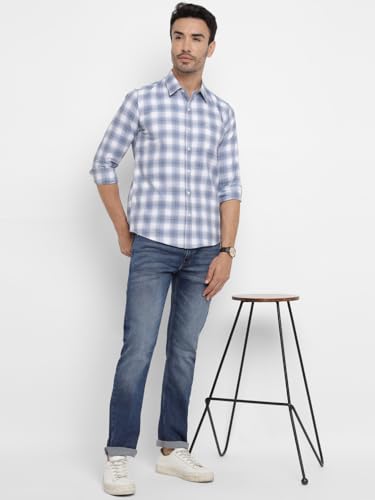 Image of Allen Cooper Checks Shirts for Men - 100% Cotton Comfort Fit Casual and Formal Shirt - Breathable, Soft, Classic Style (Multiple Colors)