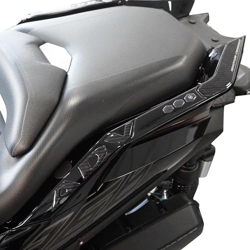 Autocollants 3D moto anti-rayures poignées passagers Zontes 368 G 2025 carbone noir