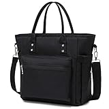 Lunch Taschen Damen 11L Isolierte Kühltasche Faltbar Auslaufsicher Wasserdichte Picknicktasche Lunch Bag für Arbeit, Picknick, Outdoor(Schwarz)