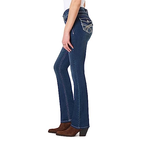 Image of WallFlower Luscious Curvy Bootcut Jeans for Women, Mid-Rise Insta Stretch Denim, Size-Inclusive Juniors Jeans