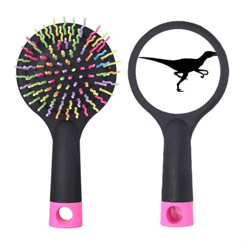 Brosse à cheveux démêlante Dinosaure BS anti-nœuds pour cheveux fins et fragiles