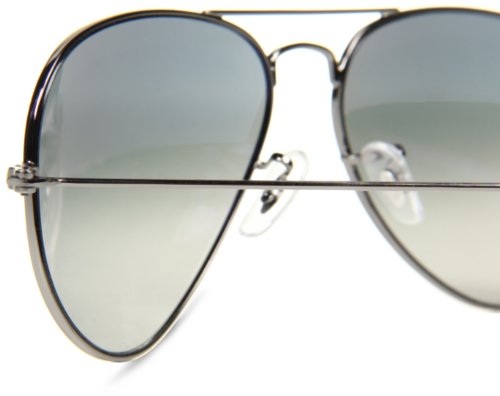Ray-Ban AVIATOR LARGE METAL (RB 3025 004/78 58, Gunmetal Frame/Gray Polarized Lens )4