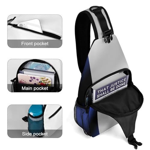 Fashion Chest Pack Travel Shoulder Bag, Flag of France Small Cross Body Sling Bag For Women Men4