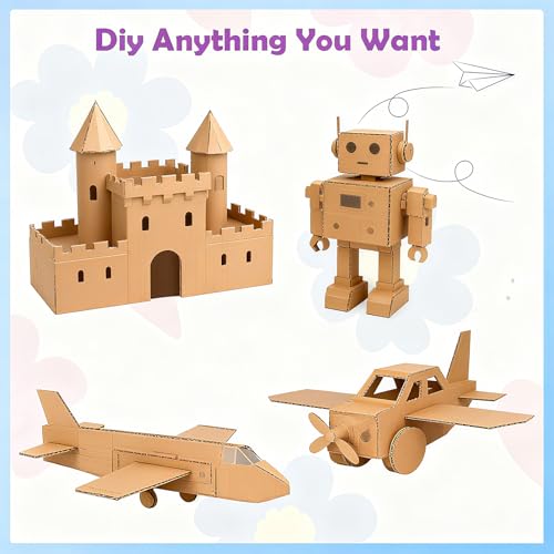 Image of RLAVBL 100 Pack 12x12 Corrugated Cardboard Sheets, Flat Cardboard Inserts for Shipping, Mailing, Packing, DIY Crafts