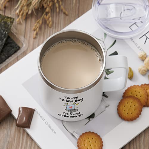 Nowwish Romantic Gifts For Her - Love Gifts For Wife Girlfriend On Birthday, Anniversary, Christmas, Valentines Day - 14Oz White Insulated Coffee Mug #TOP5