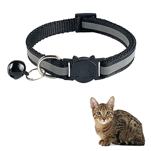 Collare Per Gatto Riflettente Con Campanella - Regolabile 19-32cm, Nylon, Sicuro E Colorato - Foto 8