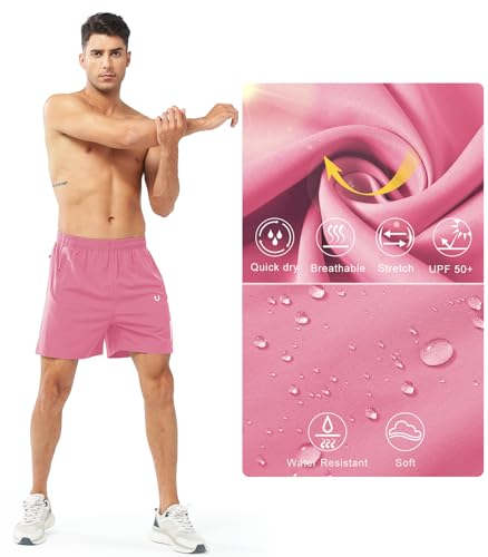 Image of NORTHYARD Men's Athletic Running Shorts Gym Workout 7 inch /9 inch /5 inch Quick Dry Lightweight Sports Basketball Tennis 3 Zipper Pockets